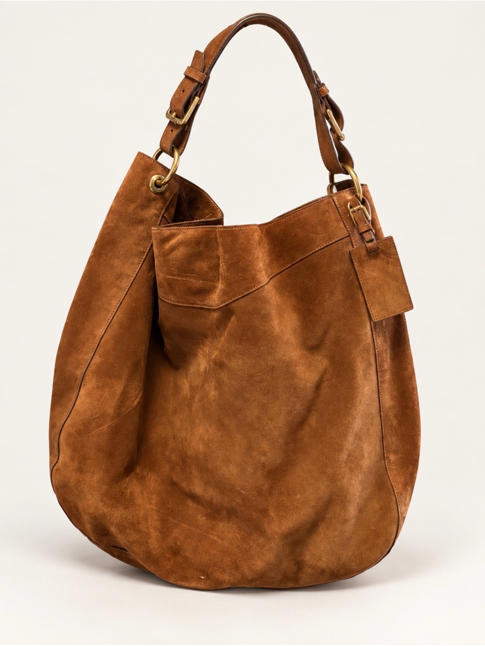 Ralph Lauren “Bohemian” Bag Suede Hobo Bag